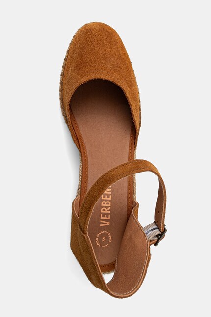 Verbenas espadrile wedges pentru femei, din piele întoarsă MALENA