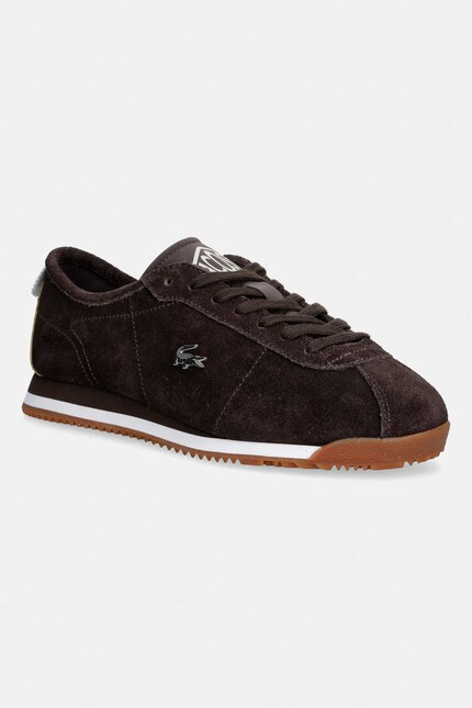 ちょこ Lacoste CLUB-LOW кросівки жіночі замшеві коричневі 51SFA0049 2C3