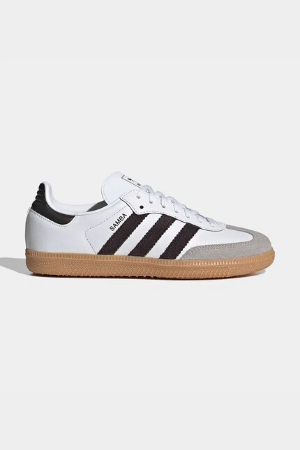 adidas Originals kids' leather sneakers SAMBA OG white color