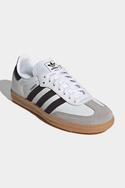adidas Originals kids' leather sneakers SAMBA OG white color