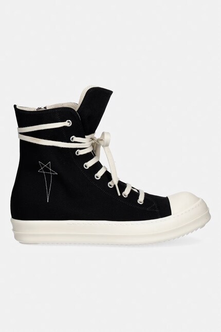 Rick Owens DRKSHDW ペンタグラム デニム Rick Owens DRKSHDW Denim Sneakers Men's black high DU01F4800.DOEM8