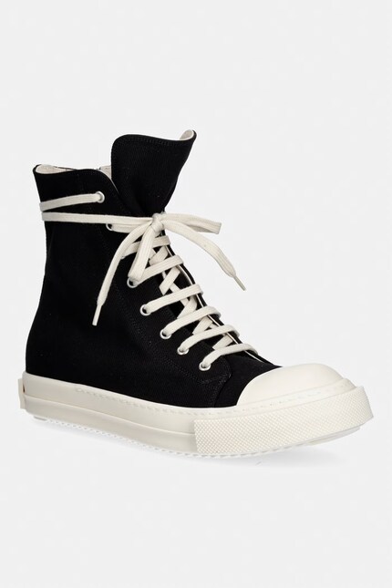 [oboz]リック·オーウェンズ,Rick owens Rick Owens DRKSHDW Denim Sneakers Men's black high DU01F4800.DOEH2