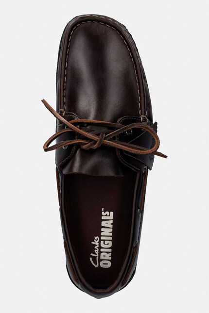 Clarks Originals Godney Boat men's leather moccasins brown