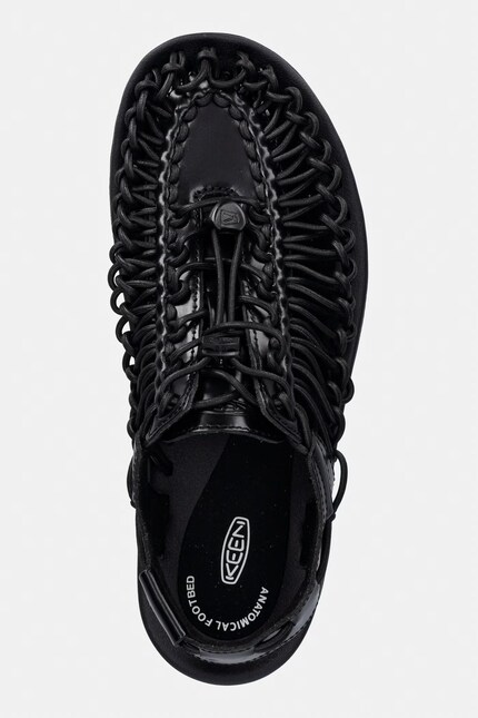 23:59まで！　KEEN UNEEK PREMIUM LEATHER Keen Uneek Leather Sandals black 1032097 at PRM US
