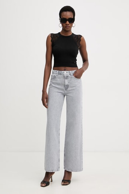 Guess джинсы wide leg для женщин серые W6GA1A D0711 | ANSWEAR.ua