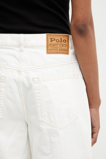 Polo Ralph Lauren RIGID DENIM-WVN-PANTS women's cotton straight