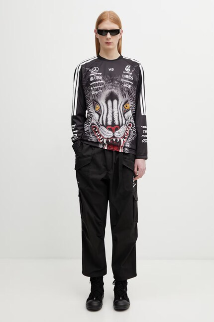 Y-3 x F1 CARGO PANTS cotton Men's black regular waist KR2378 at PRM US
