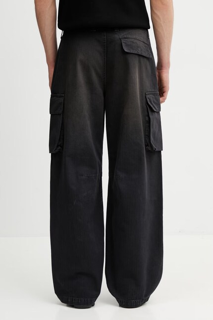 Our Legacy Mount Cargo trousers cotton Men's black high waist