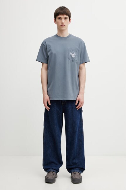 Carhartt WIP Belmont Pant Men's loose jeans blue I036591.106 at PRM US