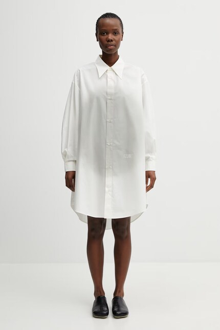 MM6 Maison Margiela Cotton shirt dress beige S52CT0797.M35256.101
