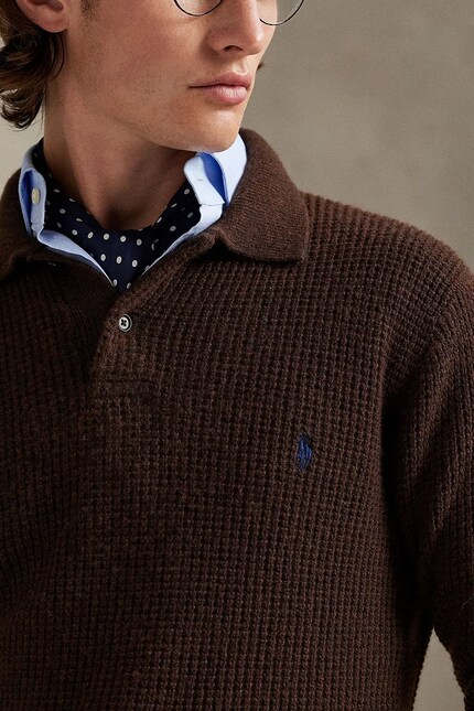 Polo Ralph Lauren wool blend sweater brown color 710979110 at PRM US