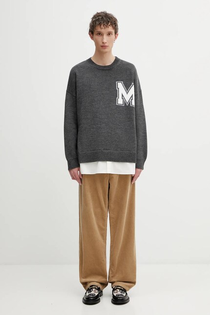MM6 Maison Margiela wool blend sweater gray color SH0HL0039.M13206