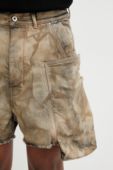 Rick Owens DRKSHDW Stefan Cargo Men's denim shorts brown regular