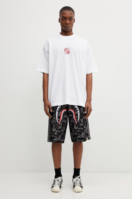 adidas Originals x BAPE denim shorts black color KF4917 at PRM US