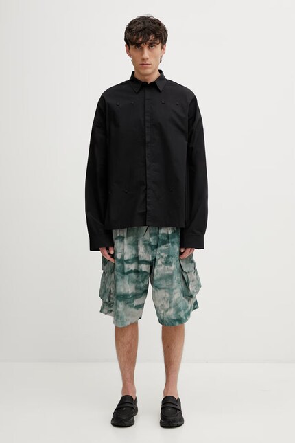 Y-3 AOP PLT SHORTS cargo shorts Men's green high waist KS5221 at