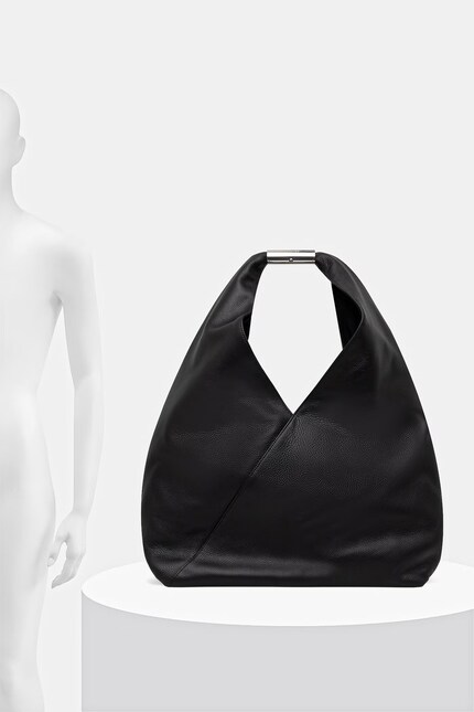 MM6 Maison Margiela tote bag Women's leather black SB6WD0044.P7255
