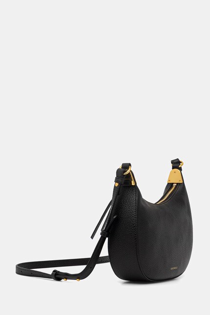 Coccinelle geantă crossbody pentru femei, din piele neagră E5 U8K