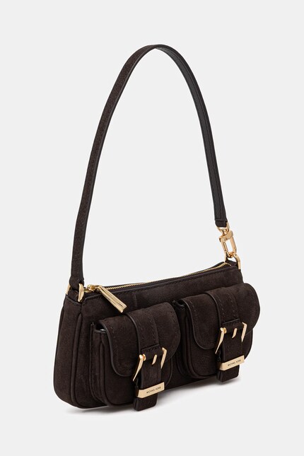 Замшевая сумочка MICHAEL Michael Kors цвет коричневый 32T5GZCU1L