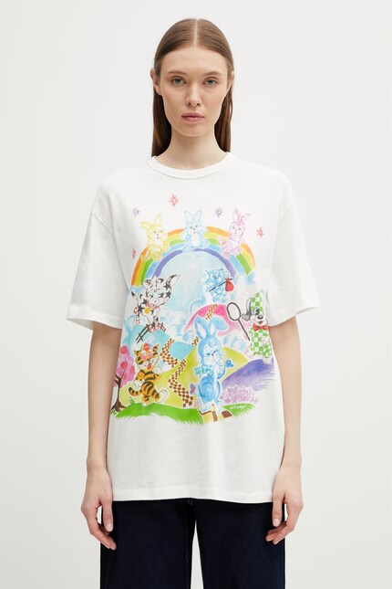 Kenzo KENZO CARTOON CLASSIC T-SHIRT cotton Women's white