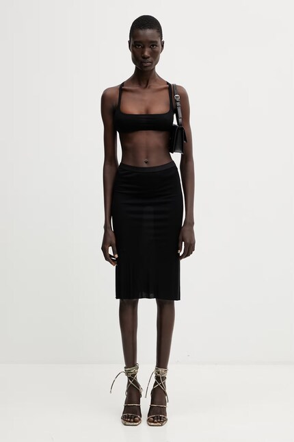 Rick Owens Lilies Unhorny Women's top viscose black LI01F7100.RV