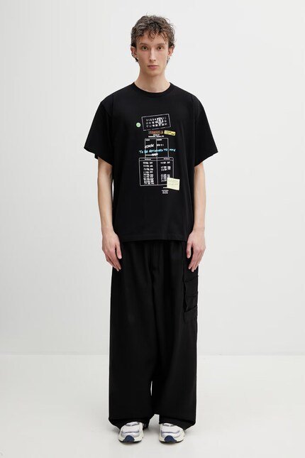 MM6 Maison Margiela t-shirt cotton Men's black SH0GC0070.M20170 at