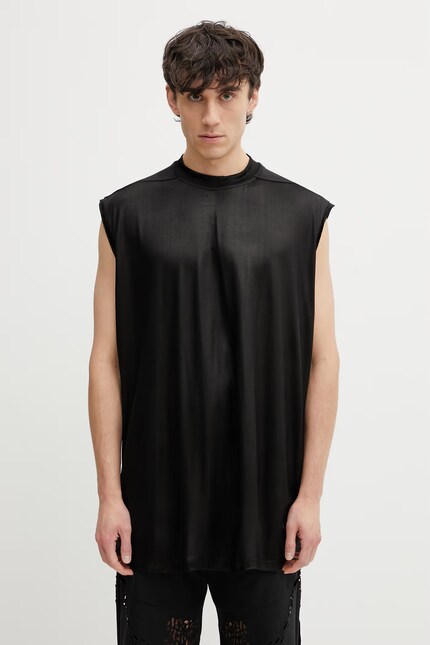 リックオウエンス スリーブレス Rick Owens DRKSHDW Tarp top Men's black DU01F4158.JL at PRM US