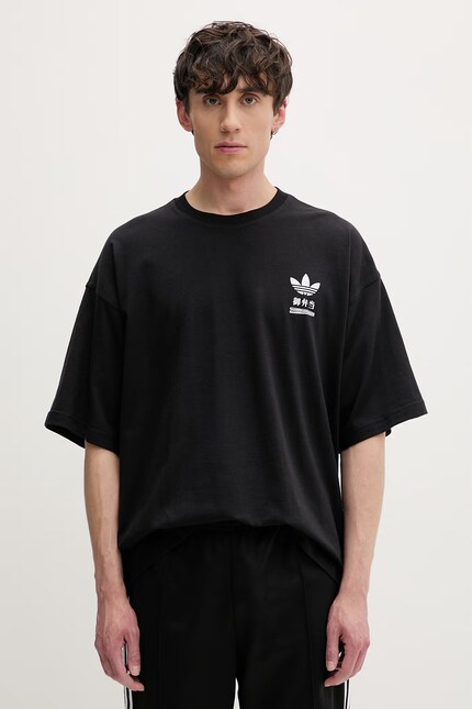 adidas Originals футболка чоловіча бавовняна Bentobox чорна LE6037