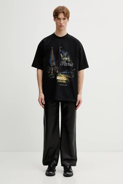 VETEMENTS cotton t-shirt Paris Tourist PRM EU