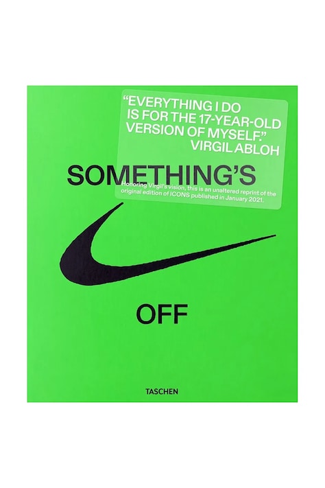 Taschen książka Nike. ICONS by Virgil Abloh, English kolor zielony