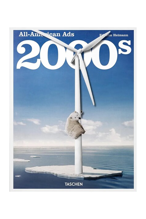 Taschen książka All-American Ads of the 2000s by Heller Steven, English kolor niebieski