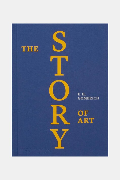 książka The Story of Art - Luxury Edition by E.H. Gombrich, English kolor granatowy