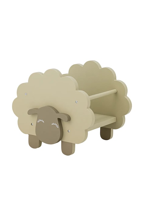 Bloomingville raft de cărți Dolly culoarea bej