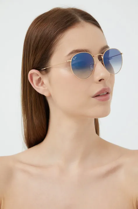 Ray-Ban - Szemüveg Round Metal 0RB3447N