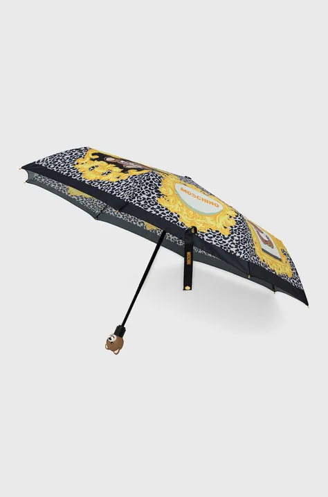 Deštník Moschino černá barva, 8106