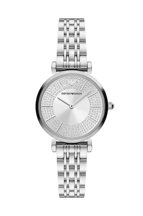 Hodinky Emporio Armani dámské, stříbrná barva