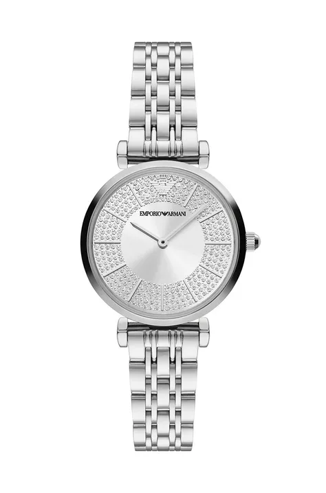 Emporio Armani zegarek AR11445 damski kolor srebrny