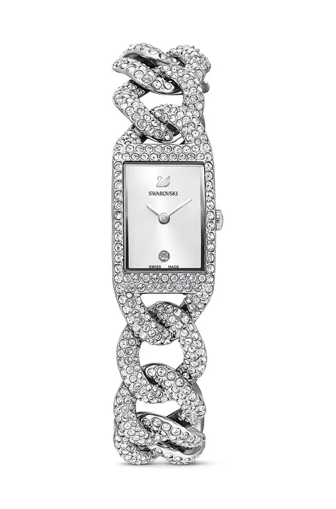 Swarovski zegarek 5547617 COCKTAIL damski kolor srebrny
