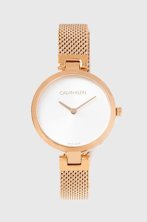 Ρολόι Calvin Klein χρώμα: χρυσαφί