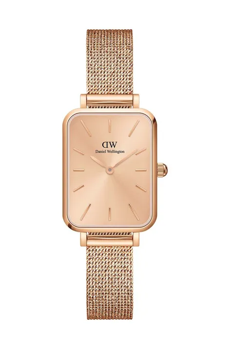 Годинник Daniel Wellington Quadro 20x26 жіночий колір рожевий