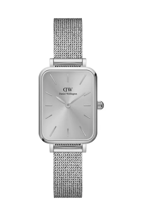 Годинник Daniel Wellington Quadro 20x26 жіночий колір срібний