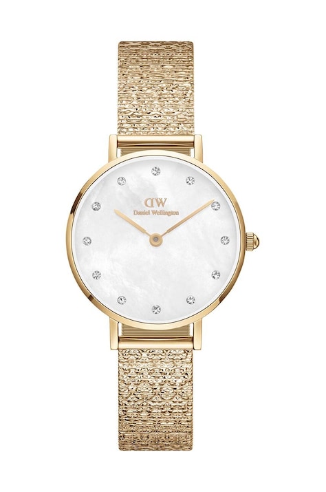 Daniel Wellington ceas Petite 28 Lumine femei, culoarea auriu