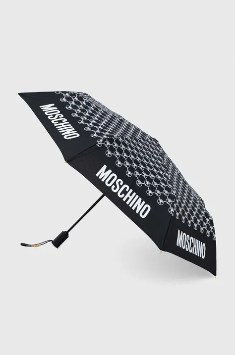Moschino parasol kolor czarny 8936 OPENCLOSEA
