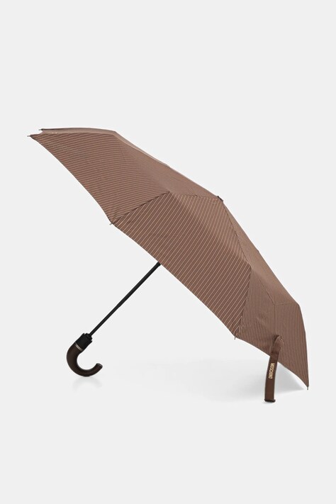 Moschino parasol kolor brązowy 8509