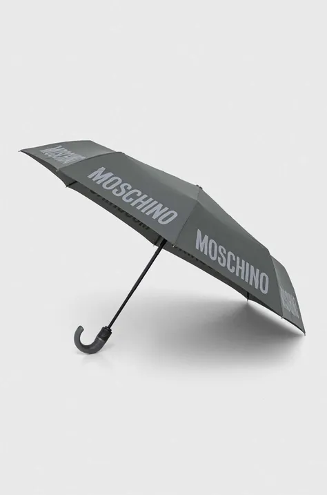 Dežnik Moschino siva barva