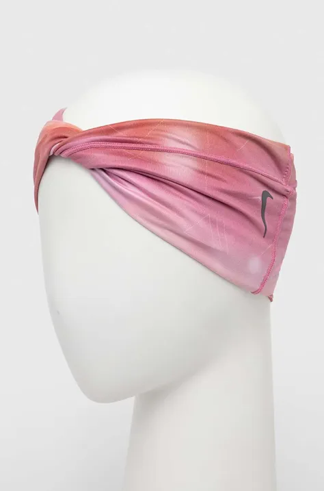 Traka za glavu Nike boja: ružičasta