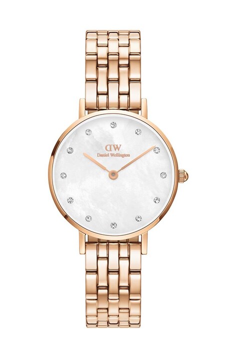 Daniel Wellington ceas Petite Lumine 28 5-Link femei, culoarea auriu
