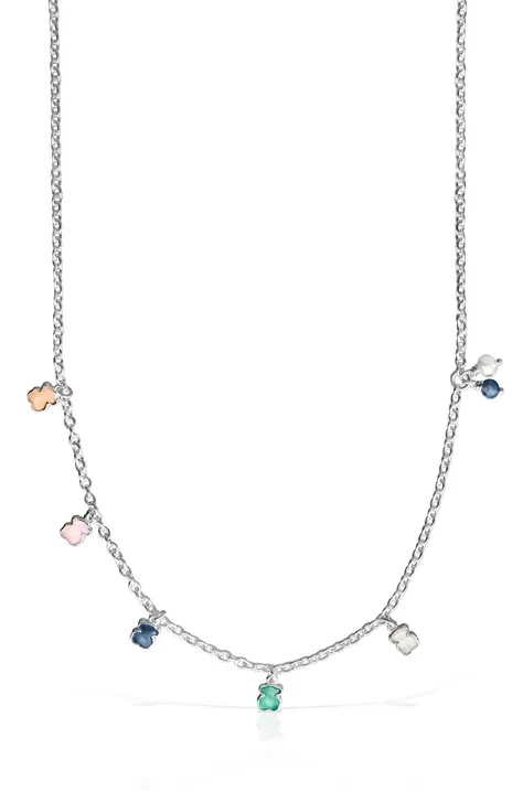 Strieborný náhrdelník Tous Mini Color