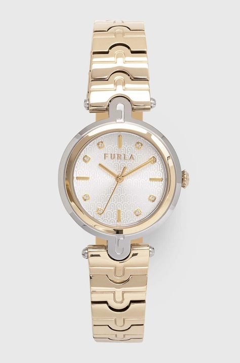 Ρολόι Furla WW00041008L2 χρώμα: χρυσαφί