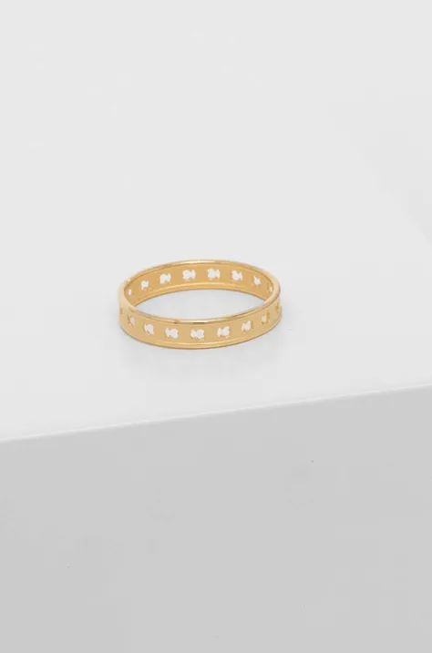Серебряное кольцо с позолотой Tous