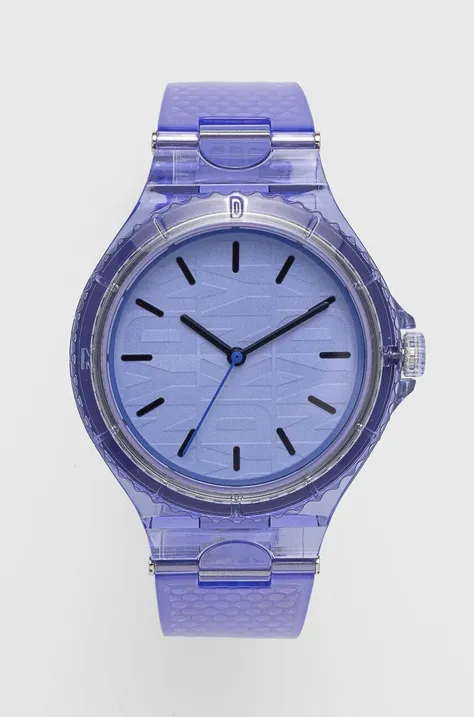 Ρολόι Dkny NY6644 χρώμα: μοβ